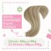 Youngsee Real Hair Tape Extensions - Short Brown & Blond 30 cm 20PCs Remy Seamless - Buy Online on GoSupps.com