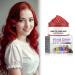 Temporary Hair Wax Colour Red Hair Dye One-time Temporary Modeling Natural Colour Wash Out Easily Hair Dye Wax for Party Cosplay DIY Halloween (Red)