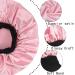 SENGTERM Satin Night Cap for Women Elastic Wide Band Nightcap for Long & Curly Hair (Large Pink) Best Sleep Cap for Hair Protection - Buy Online on GoSupps.com