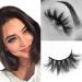 SWINGINGHAIR Mink Lashes  3D Mink Eyelashes 19mm Natural False Eyelashes Siberian 3D Mink Lashes Natural Look Eyelashes Hand-made Fluffy Volume Lashes 1 Pair 1 Pair (Pack of 1) 1-E11