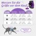 Rabbitgoo Adjustable Cat Dishes Set with Leash - Reflective Stripes for Cats & Kittens - Soft & Durable - Purple - 1 Pack - Buy Online on GoSupps.com
