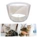 Transparent Breathable Cat Muzzle Anti-bite and Anti-lick Pet Mask for Grooming Bathing Nail Clipping Cotton Cat Mouth Cover Suitable for Aggressive Cat Kittens with a Head Circumference of 9.84-11.81in(25-30cm)
