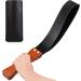 19 INCH Riding Crop for Horses, Leather Paddle Horse Whip with Equestrianism Horse Crop Double Slapper Black/Red Crops for Equestrian Sports