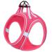 Heele dog harness adjustable anti train dishes reflective breathable dishes dogs light breast dishes small dogs for walking running training reflective rose red m m (1 Pack) r rose red