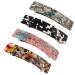 Rectangular hair clips acetate hair clips French hair clips French hair-cliving rectangular hair clip for thin and thick hair (4 pieces)