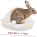 POPETPOP 2pcs Rabbit Triangle Potty Toilet Pets Pet Pan for Animal Small Animal Litter Pet Cage Abs White 25.00X19.00X10.00CMx2pcs Whitex2pcs - Buy Online on GoSupps.com