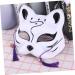 Vintorky Japanese Animal Masks - Cat & Fox Half Face Cosplay for Carnival & Halloween Decorations - Buy Online on GoSupps.com