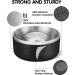 PETTOM Stainless Steel Dog Bowls - Durable Black Pet Food and Water Bowls - Buy Online on GoSupps.com