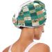 Green & Gold Christmas Balls Dry Hair Cap - 2 Piece Quick Drying Towel Set with Button Headband | Super Absorbent & Comfortable - Buy Online on GoSupps.com