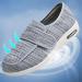 Men's Double Extra Wide Slip Resistant Diabetic Shoes | Adjustable Straps for Swollen Feet | Pain Relief Walking Shoes (Light Gray Size 12 - Buy Online on GoSupps.com