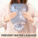 Naanle White Flowers Heat Bottle - 1L Transparent Hot Water Bottle for Pain Relief & Cold Therapy | Perfect Bed & Hand Warmers - Buy Online on GoSupps.com
