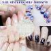 Fychuo 30Pcs Self-Adhesive Nail Stickers - Colorful Flower Gel Decals for DIY Nail Art - Butterfly Decoration for Women - Buy Online on GoSupps.com