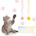 Fanshiontide 2 Packs Door Hanging Cat Toy Hanging Door Cat Plush Toy Teaser Toys Retractable Cat Toy Interactive Cay Toy with Bells for Indoor Cat Kitten Hunting Exercising(Pink+Yellow) - Buy Online on GoSupps.com