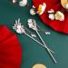 Lurrose 2-Piece Chinese Hair Rods & Metal Pearl Hairpins - Japanese Hairsticks with Floral Design | Opal Hair Jewelry - Buy Online on GoSupps.com