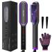 Hair Straightener Brush Hot Comb Hair Straightening Comb Ladies Hairdressing Tools New Type of straightening Comb with Digital Display and Automatic Shutdown of Negative ion Timer