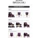 Rollerface Switch 3-in-1  Sport  Outdoor and Recreation Inline Skate  Roller Skate  and Ice Skate. (Adjustable up to 3 Sizes) Purple Large: US Women's 8 - 10 - Buy Online on GoSupps.com