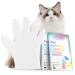 uahpet Cat Disposable Grooming Gloves 5Pack, No Rinse Cat Bathing Gloves for Body, Legs, Face, Tail