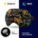 Embroidered Dragon & Flower Sleep Mask - Adjustable Light Blocking Eye Mask for Men & Women | Chinese Style Soft Eye Shade - Buy Online on GoSupps.com