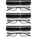 Vevesmundo Mini Compact Metal Reading Glasses - 3 Pieces Black 1.0x with Spring Hinge & Etui | Lightweight Classic Reading Aid - Buy Online on GoSupps.com