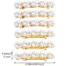4 Pcs Gold Pearl Rhinestone Hair Clips - Elegant French Barrettes for Women - Buy Online on GoSupps.com