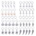 SOLUSTRE 50Pcs Hair Jewelry Rings Decorations Pendants Hair Coil Dreadlocks Beads Aluminum Hair Cuffs for Braids Accessories
