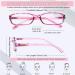 Cojwis 6 Pack Reading Glasses | Blue Light Filter Spring Hinges UV Protection | Unisex 2.0x Magnification 6 Color Mix - Buy Online on GoSupps.com