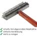 Amesbichler Horse Barn Cleaning Combat - Anti-Tangle Rake & Scratch Remover for Icelandic Horse Care | Durable Metal & String Striegel - Buy Online on GoSupps.com