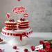 25pcs Happy Valentine's Day Cake Topper Glitter Cake Toppers Red Cake Decoration for Valentines Day Party Favors Anniversary - Buy Online on GoSupps.com