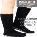 RAXSEG Extra Wide Non-Slip Socks for Swollen Feet - Diabetic & Edema Men's/Women's Black Socks - Buy Online on GoSupps.com