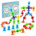 Echocube suction toy 28 pieces of silicone suction cup bathing toys for children from 3 years sensory suction toys stress relief toys travel toys for toddlers and adults