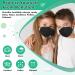 XDX Kids KN95 Masks for Children - 25 Pack Individually Wrapped Black Disposable Face Masks - 5 Layers, 95% Filter Efficiency - Breathable & Comfortable - Black-25pcs - Buy Online on GoSupps.com
