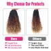 Unionbeauty 14 Inch Boho Box Braids Crochet Hair with Curly Ends - Pack of 8, Ombre Synthetic Hair Extension for Black Women - Buy Online on GoSupps.com