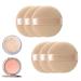 Shulllin 6 piece face sponge puff unisex foam sponges make-up sponge face color sponge powder tound foundation make-up sponge for bb cream sunscreen cream and powder (skin color)