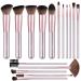 Premium Synthetic Foundation Blending Face Powder Blush Concealers Eye Shadows Make Up Brushes Kit (Purple)