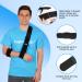 Adjustable Shoulder Brace for Shoulder Injury - Lightweight Arm Sling Support for Men and Women - Black (S) - Buy Online on GoSupps.com