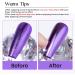 MIZHSE Purple Metallic Nail Powder Dust Liquid for Gel Polish | Mirror Effect Soak Off UV LED 10ml MJY008 - Buy Online on GoSupps.com