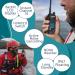 Retevis RM21 Handheld Floating Marine Radio with NOAA Weather, Submersible Design, Clear Audio, Backlit LCD & Charger - Ideal for Boat, Kayaking, Jet Ski - Buy Online on GoSupps.com