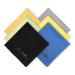 Fiber Promot 6 Pack Microfiber Cleaning Cloths for Electronics,Phone,Screen,Camera,Bottles, Lens,Square,Eye Glasses,Wipes,Optical,Computer,Laptop and TV Sets Cleaner ( 67 inches) 67inches Black,grey,royal Blue,golden Yellow,green,orange
