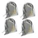 MUSISALY 4pcs Large Drawstring Bag Hair Dryer Bag for Travel Drawstring Storage Bags Fabric