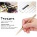 Steel Tweezers Kit Precision Nail Art Tweezers for Hair Removal for Peeling - Buy Online on GoSupps.com