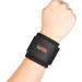 SOCKO 2 PCS Adjustable Classic Sports Gym Wrist Brace - Elastic Stretchy Support Wrap - Black One Size - International Shipping Available - Buy Online on GoSupps.com