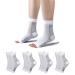 Tomiliold 4 couple compression socks women men men ankle bandage ankle bandage Achilles tendon tendon ankle orthopedic compression socks foot bandage 47-51 white