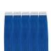 Runature 35cm Blue Tape In Hair Extensions - Real Remy Human Hair Invisible 20g 10pcs - Premium Quality - Buy Online on GoSupps.com