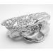 Vintage Silver Swarovski Crystal Hair Claw Clip for Long Hair - Retro Copper Design - Buy Online on GoSupps.com