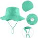 LACOFIA Toddler Baby Sun Hat - Wide Brim Bucket Hat for Outdoor Beach Pool, Adjustable, 6-24 Months, Unisex (A-Green) - Buy Online on GoSupps.com