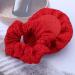 Inateannal Large Rose Flower Hair Ties Red Flower Hair Scrunchies Flower Stretchy Rubber Elastics Red Big Flower Elastic Hair Bands Handmade Floral Hair Accessories Jewelry for Women - Buy Online on GoSupps.com