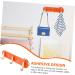 Alipis Coat Drying Hangers Keychain Pegs Plastic Belt Wardrobe Wall for Silk Bath Purse Rack Back Rail 19X3CM Orange - Buy Online on GoSupps.com