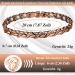 Vicmag Copper Magnetic Hard Band Bracelet for Women - 99.99% Pure Copper Adjustable Size Includes Jewelry Gift Box (Copper Fish Tail) - Buy Online on GoSupps.com