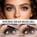  Prreal Mascara double t te imperm able noir et marron 3D Curling Long Eyelashes Iron Volume & Length Mascaras Non-Clumping Longlasting Fullness and Defined Eye Makeup - Buy Online on GoSupps.com