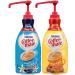 Coffee Mate Liquid Concentrate 1.5 Liter Pump Bottle - Variety 2 Pack (Hazelnut & French Vanilla)